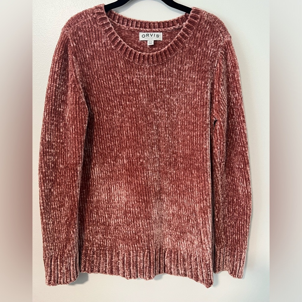 Orvis women’s Chenille Sweater size medium